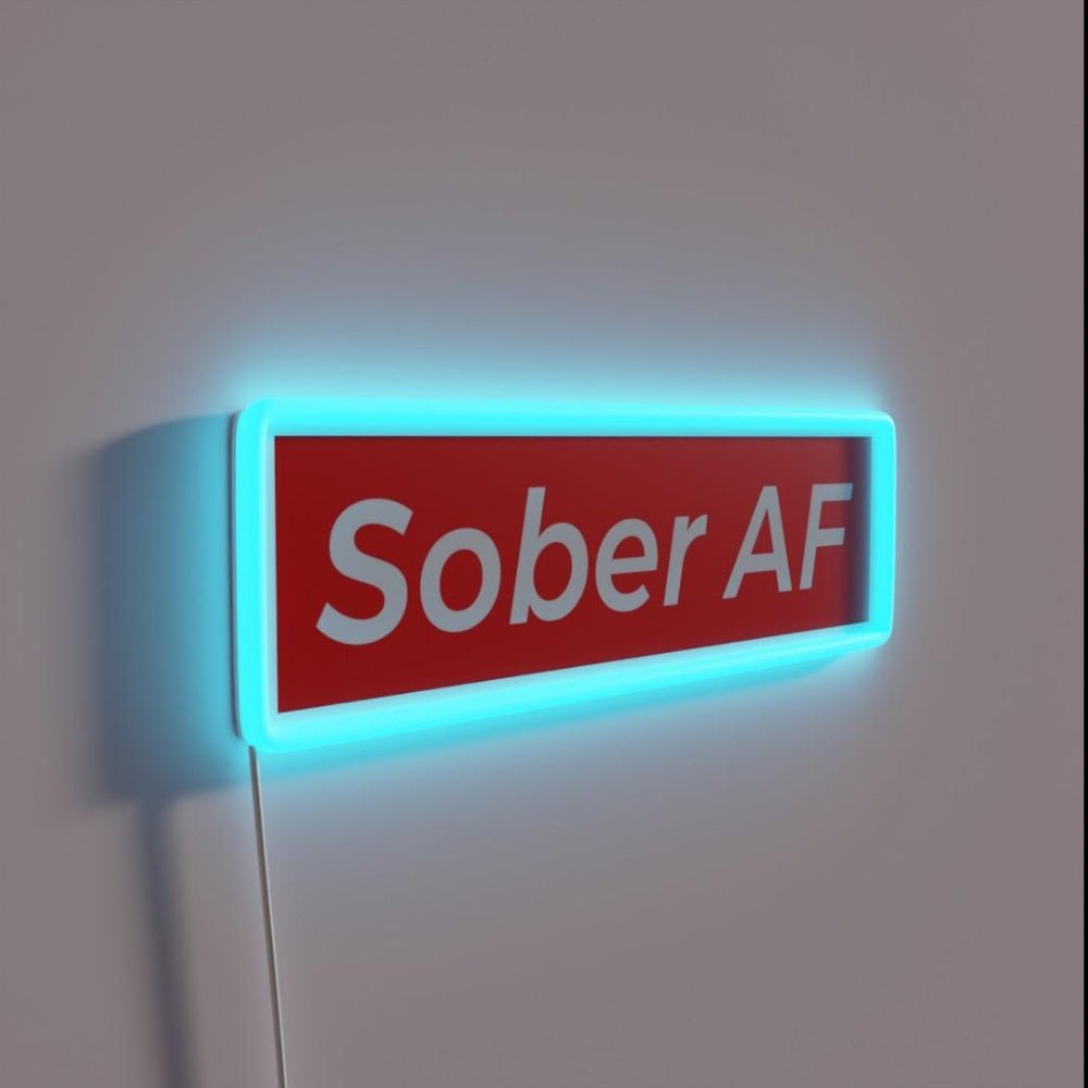 Sober Af Iii Rgb Led Neon Sign - Shineneon
