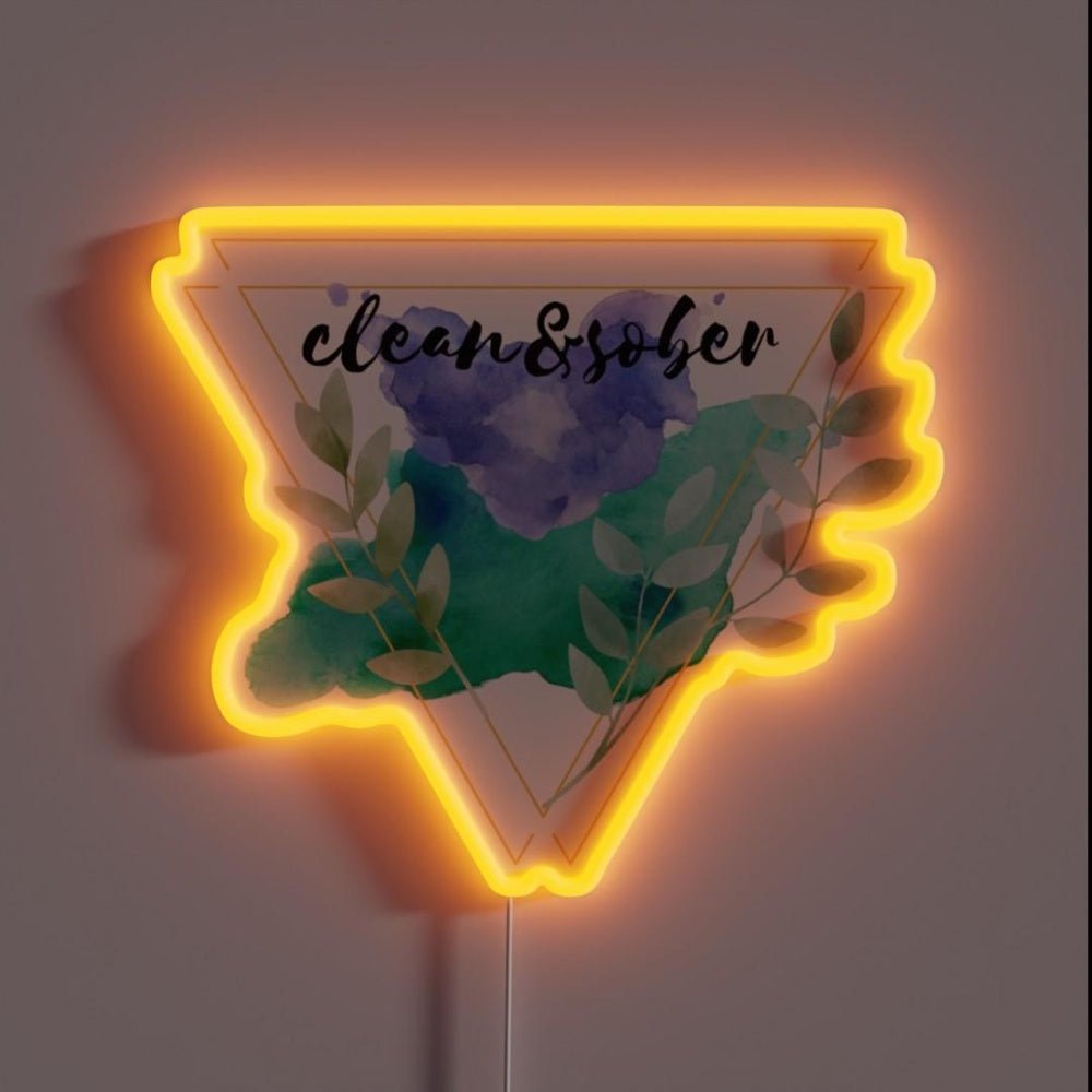 Sober And Clean Rgb Led Neon Sign - Shineneon