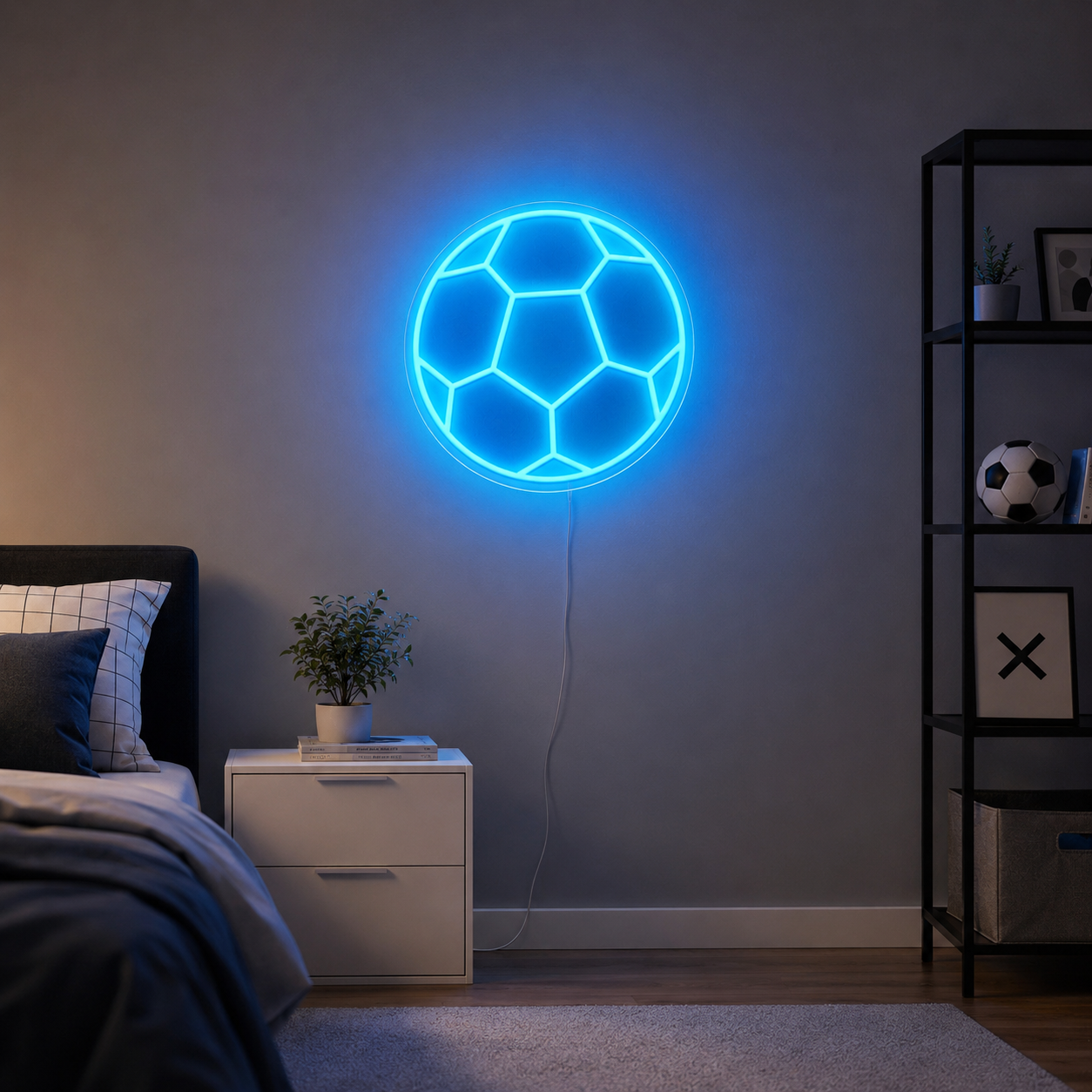 Soccer Ball Field Wall LED Neon Sign main product image
