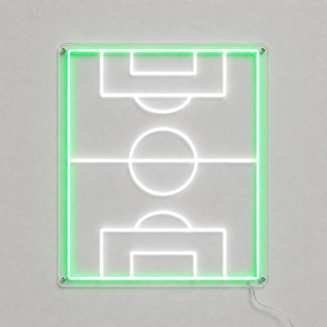 Soccer Field Outline Wall Decor LED Neon Sign main product image