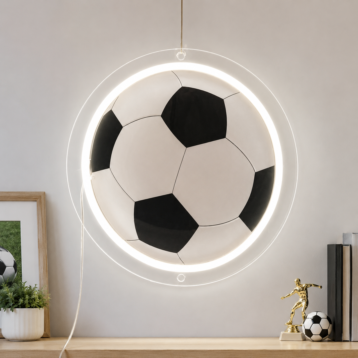Soccer Goal Home Decor LED Neon Sign main product image