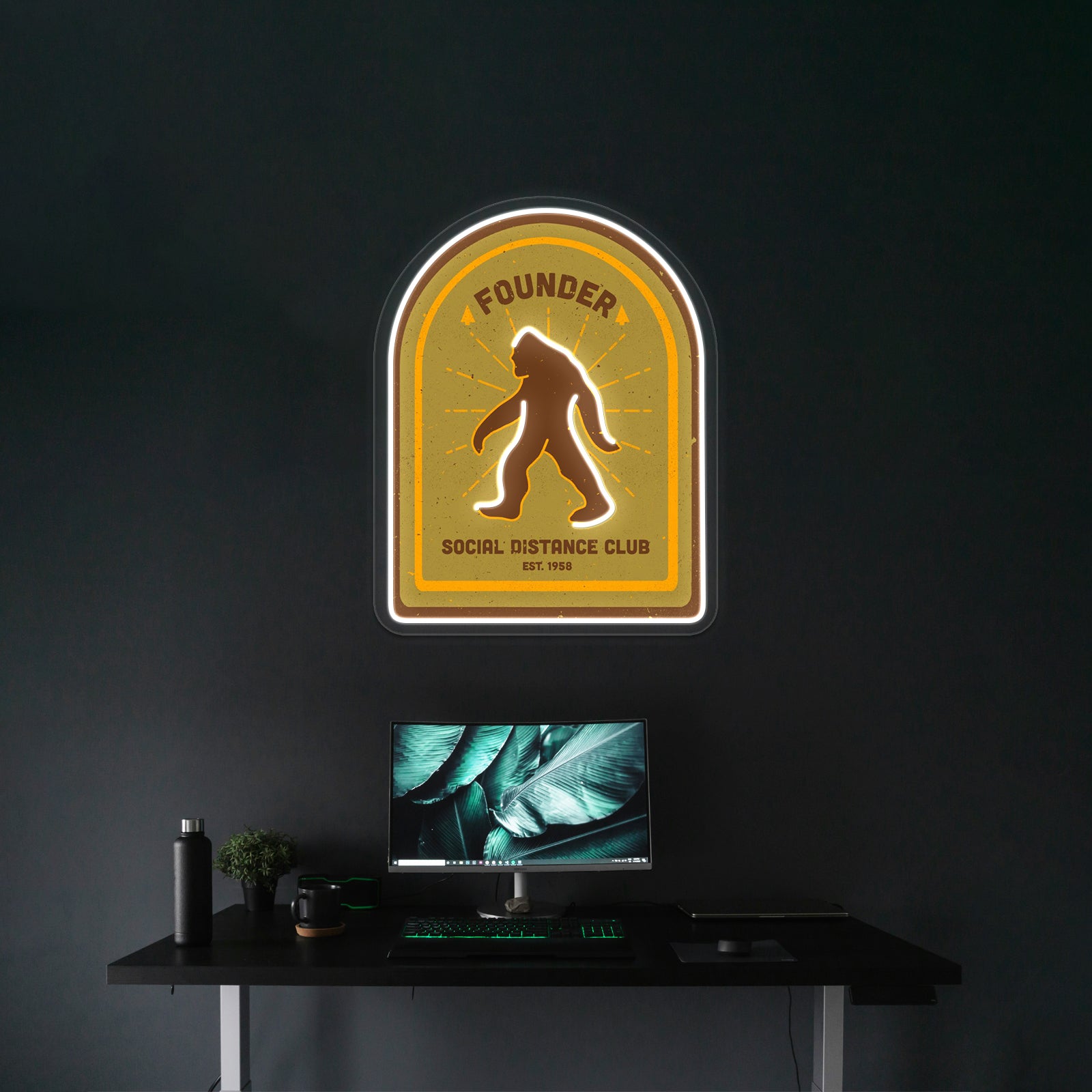 Social Distance Club Founder For Bar Wall Decor Artwork Neon Wall Signs | Shineneon