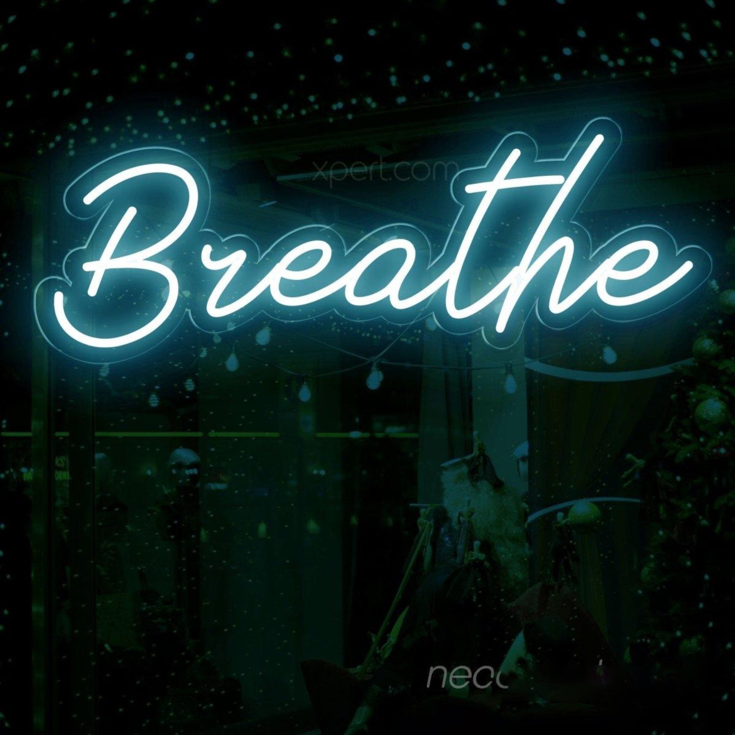 Soft Glow Light Blue Breathe Led Neon Sign Yoga Meditation Decor | Shineneon