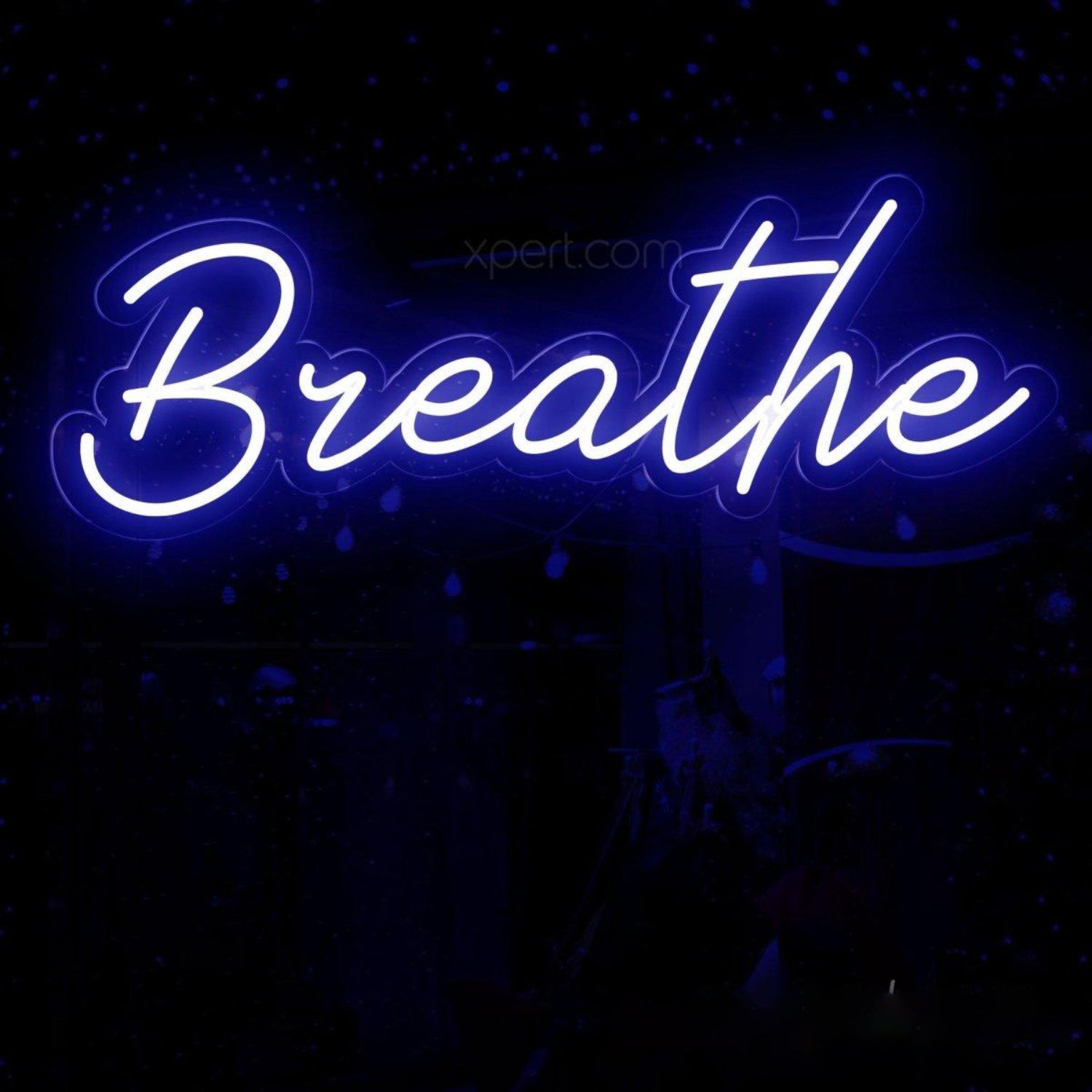 Soft Glow Light Blue Breathe Led Neon Sign Yoga Meditation Decor | Shineneon