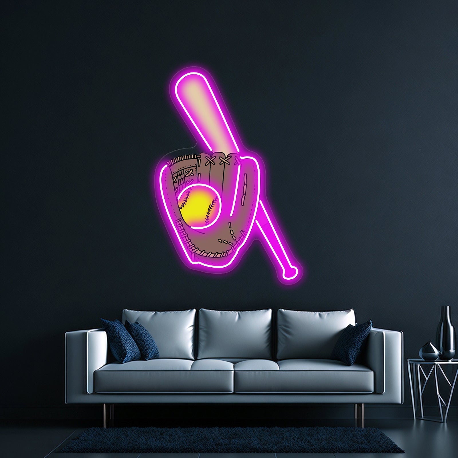 Softball Artwork Inexpensive Custom Neon Signs | Shineneon