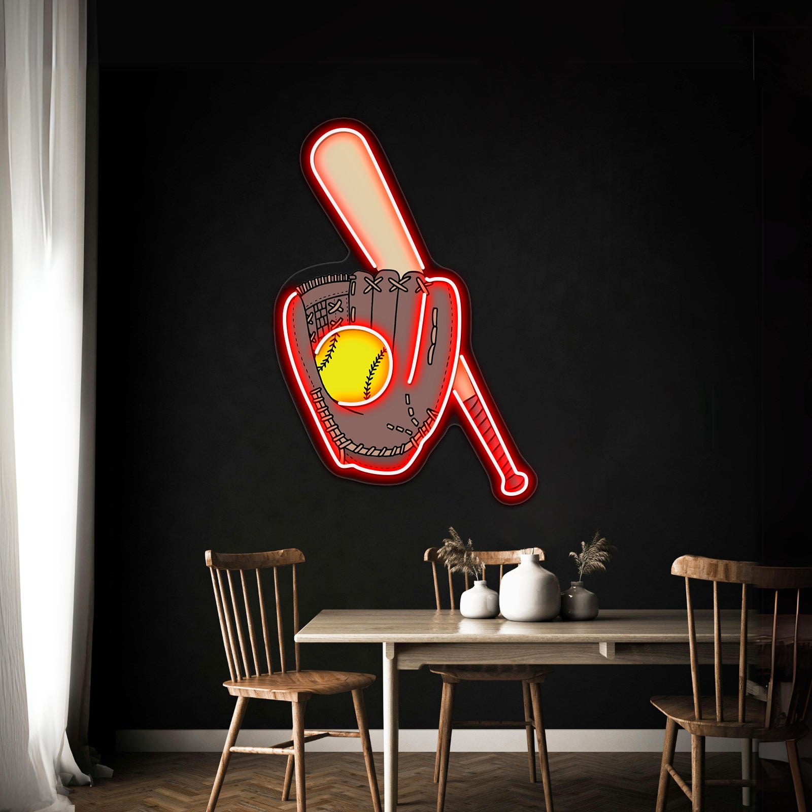 Softball Artwork Inexpensive Custom Neon Signs | Shineneon