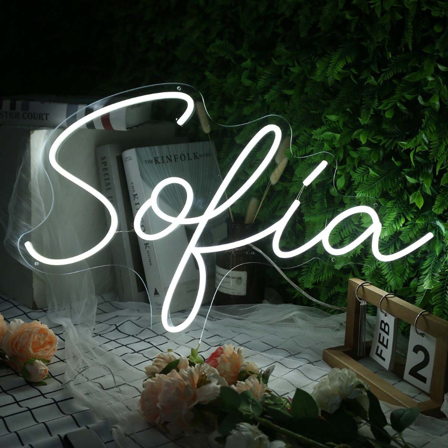 Sokia White Name Led Neon Sign - Shineneon