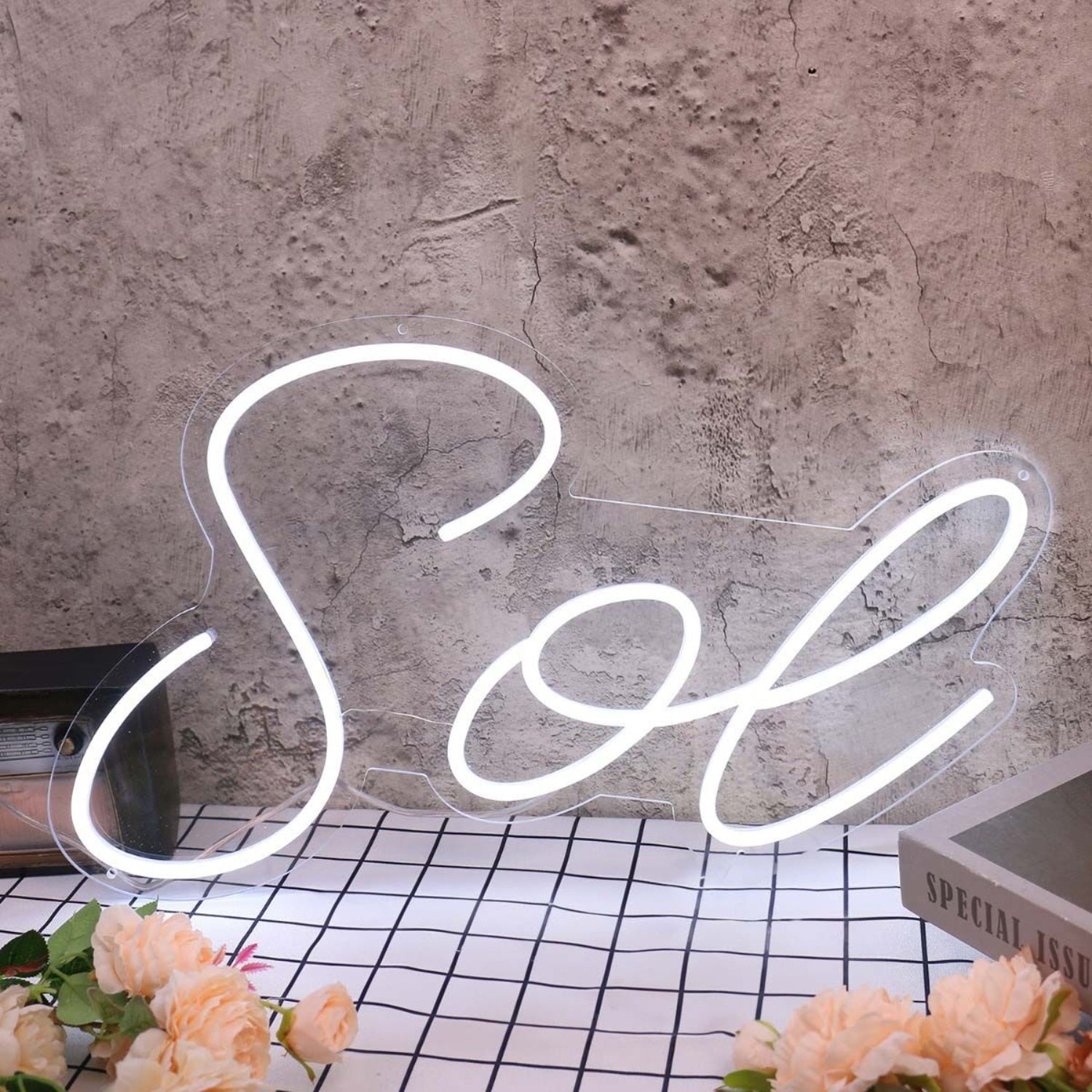 Sol White Led Neon Sign - Shineneon