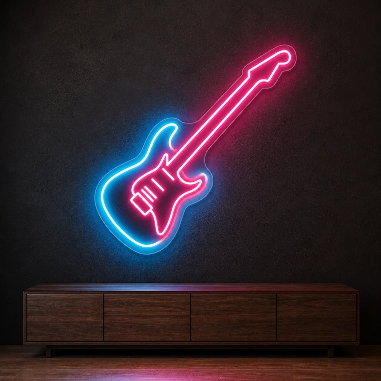 Solid Body Electric Guitar LED Neon Sign Garage Man Cave Neon Sign - Shineneon