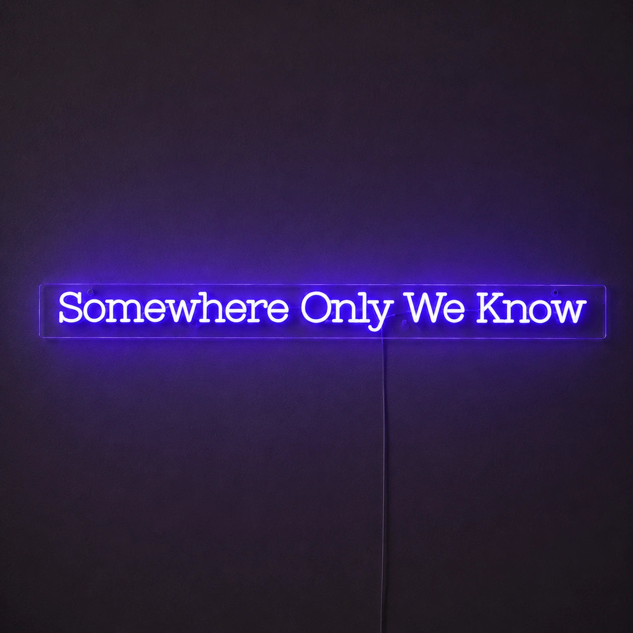 Somewhere Only Neon Sign LED Neon Sign main product image