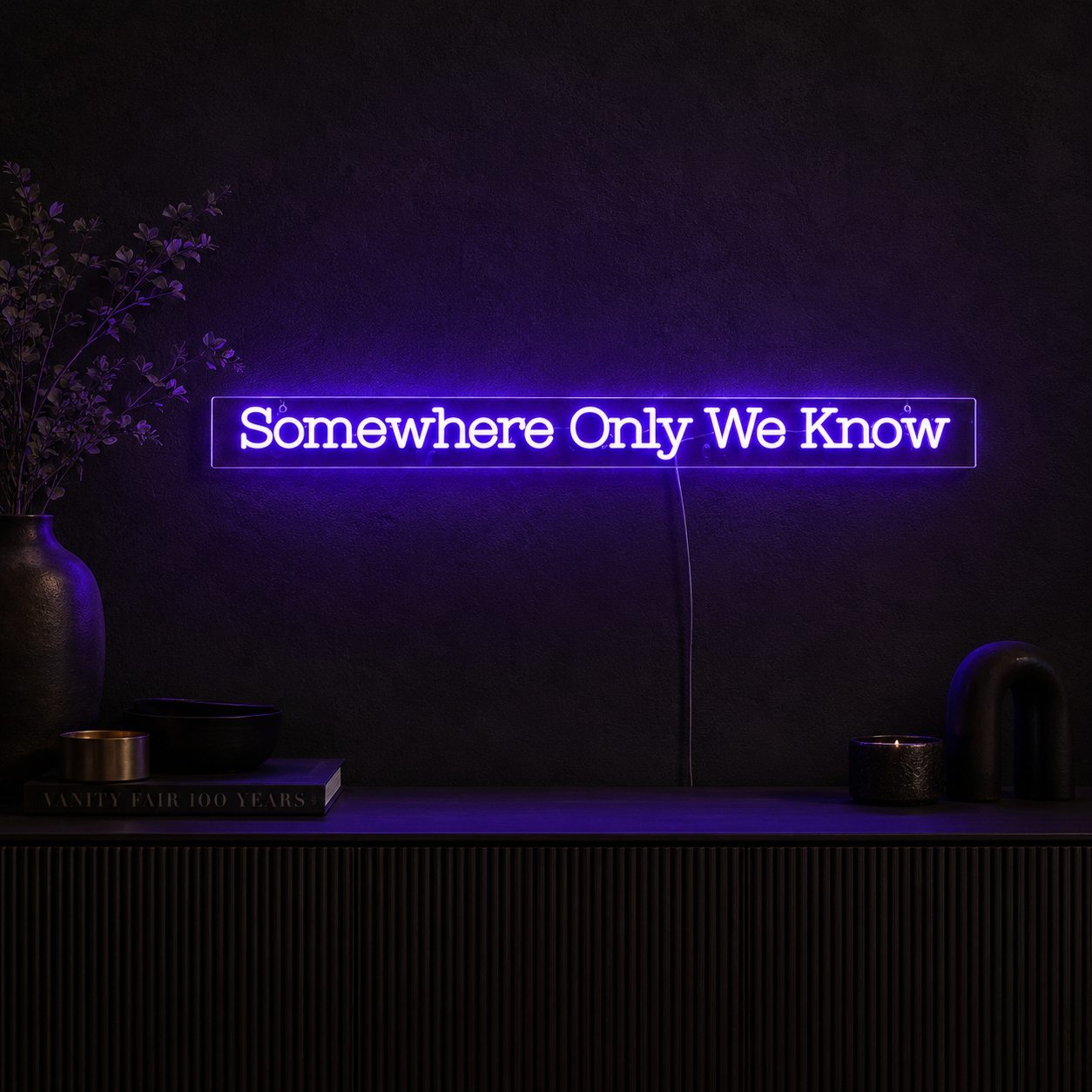 Somewhere Only We Know LED Neon Sign - 02 High-Converting Product Image