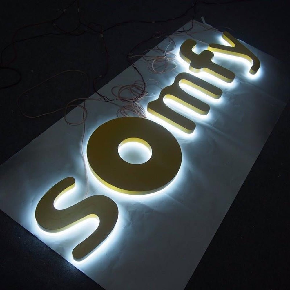 Somfy 3D Backlit Letters Business Metal Led Sign - Shineneon