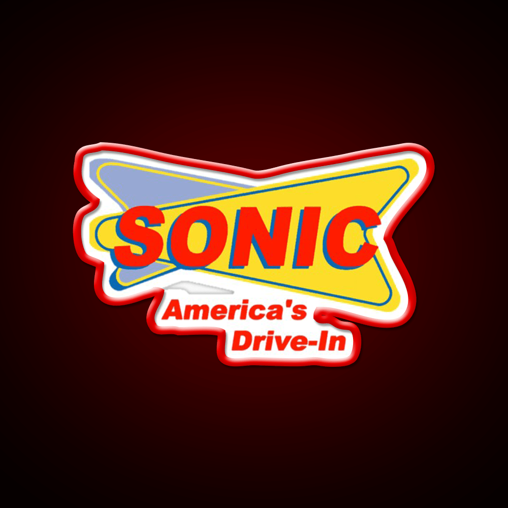 Sonic Americas Drive Fast Food Led Neon Sign For Burger Place Rgb Color - Shineneon