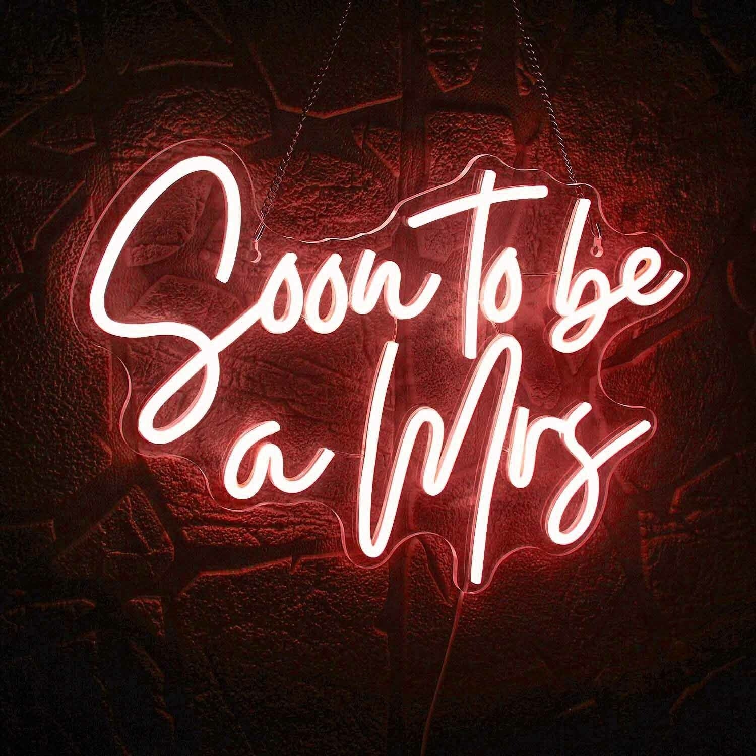 Soon To Be A Mrs Proposal Neon Sign | Shineneon