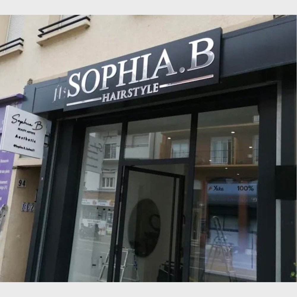 Sophia B Hairstyle 3D Backlit Channel Letters Led Light Sign - Shineneon