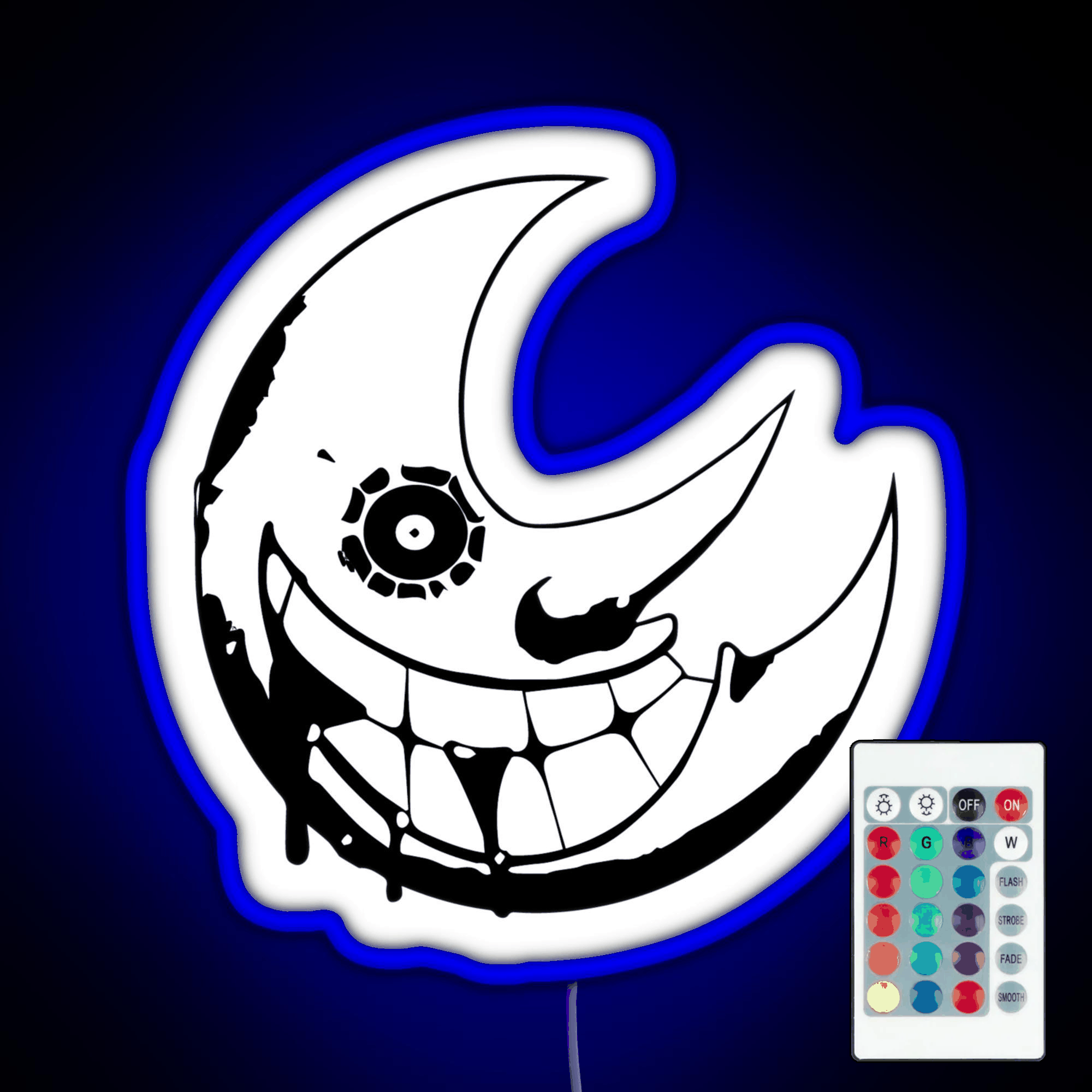 Soul Eater Moon Rgb Led Neon Sign Pop Wall Art