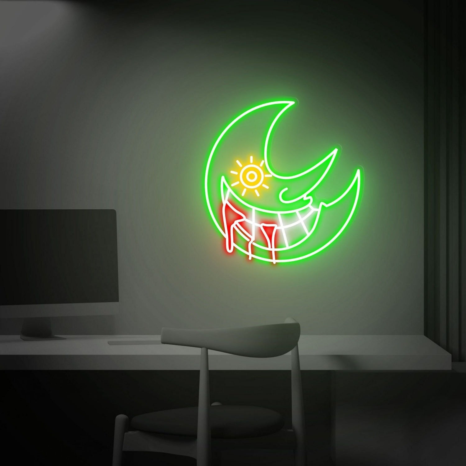 Soul Sun And Moon Led Neon Sign Home Decor Office - Shineneon
