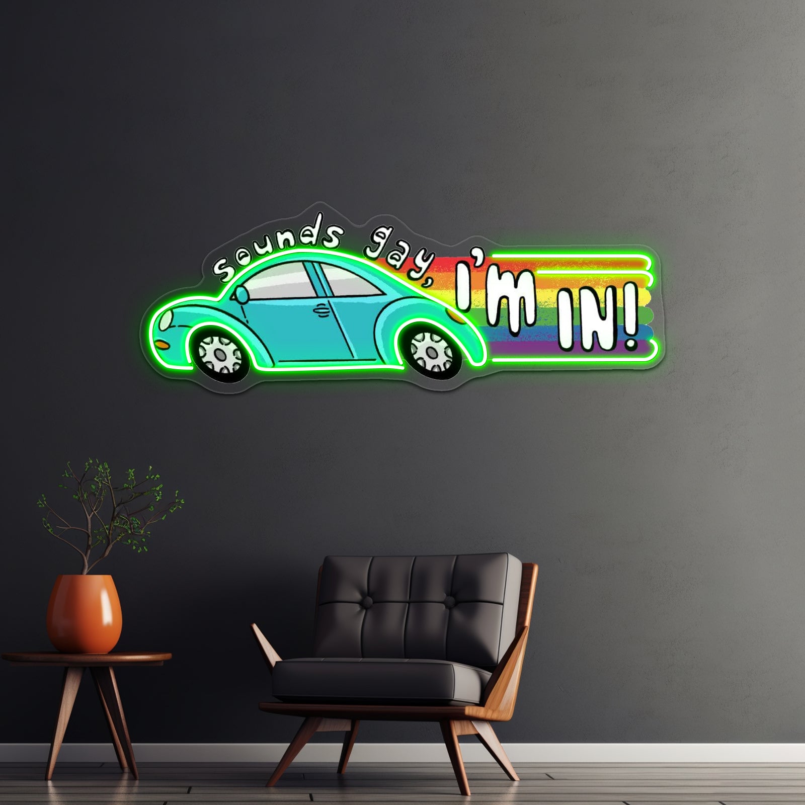 Sounds Gay Im In Artwork Neon Sign For Sale | Shineneon