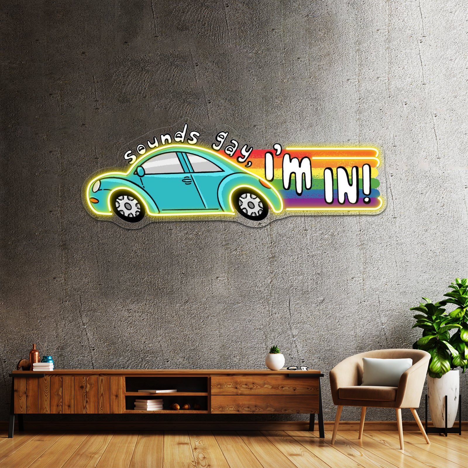 Sounds Gay Im In Artwork Neon Sign For Sale | Shineneon