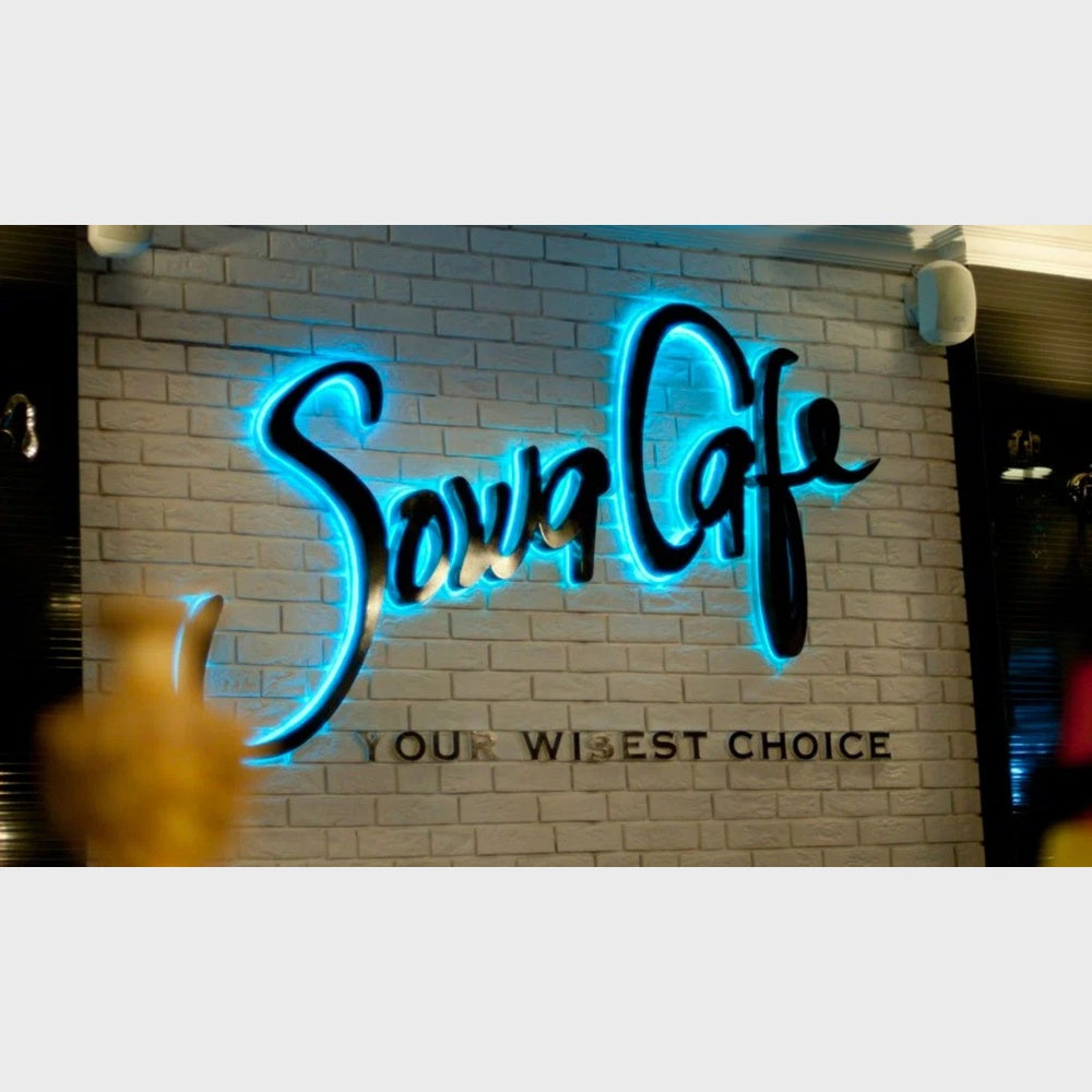 Soup Cafe Your Wisest Choice 3D Backlit Channel Letters Led Light Sign