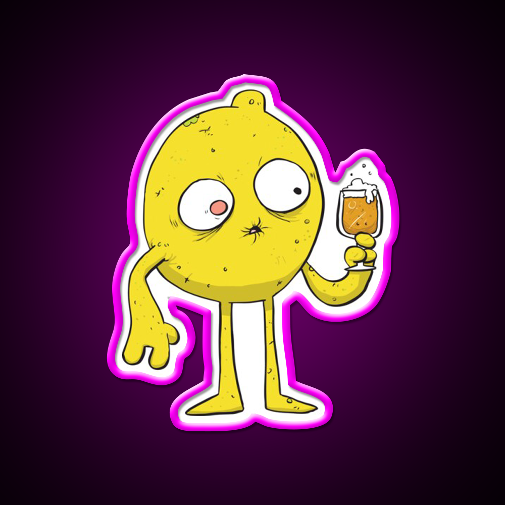 Sour Beer Monster Beer Bar Decor Led Neon Sign Rgb Color - Neon sign mounted on wall in room