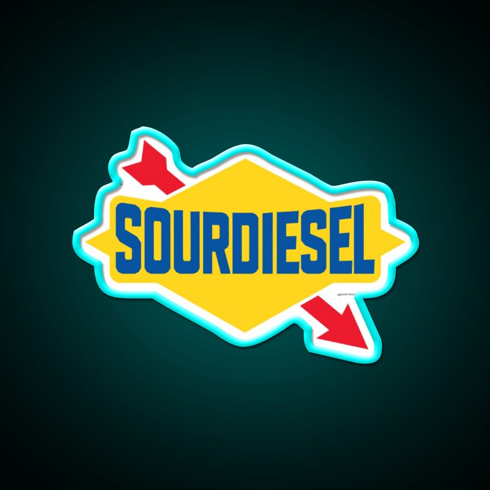 Sour Diesel Hemp Inspired Green Leaf Led Neon Sign Rgb Color - Shineneon
