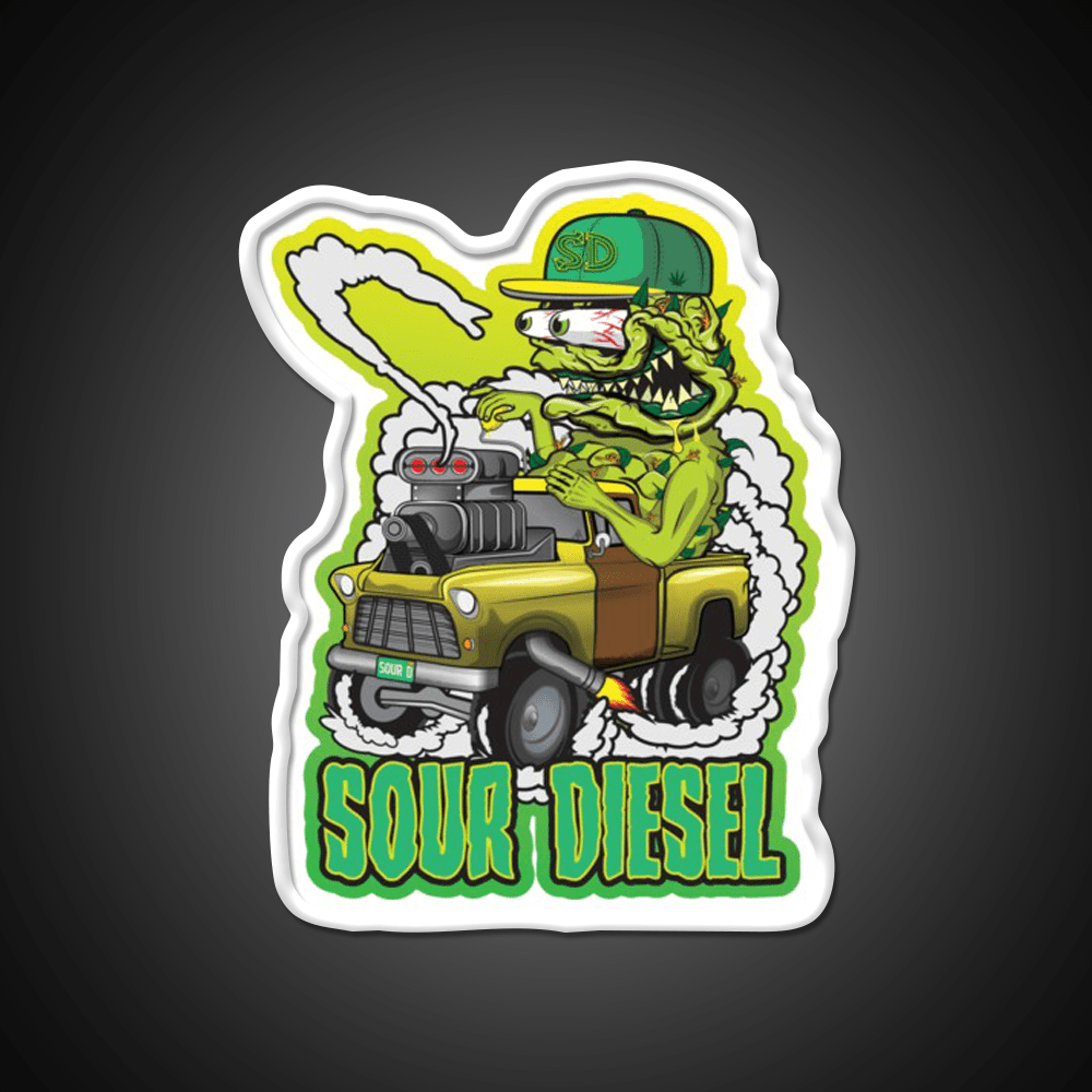 Sour Diesel Hemp Inspired Green Leaf Led Neon Sign Room Light Sign Rgb Color - Shineneon