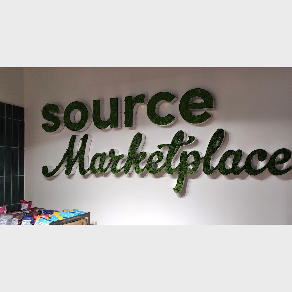 Source Marketplace 3D Moss Letter Sign