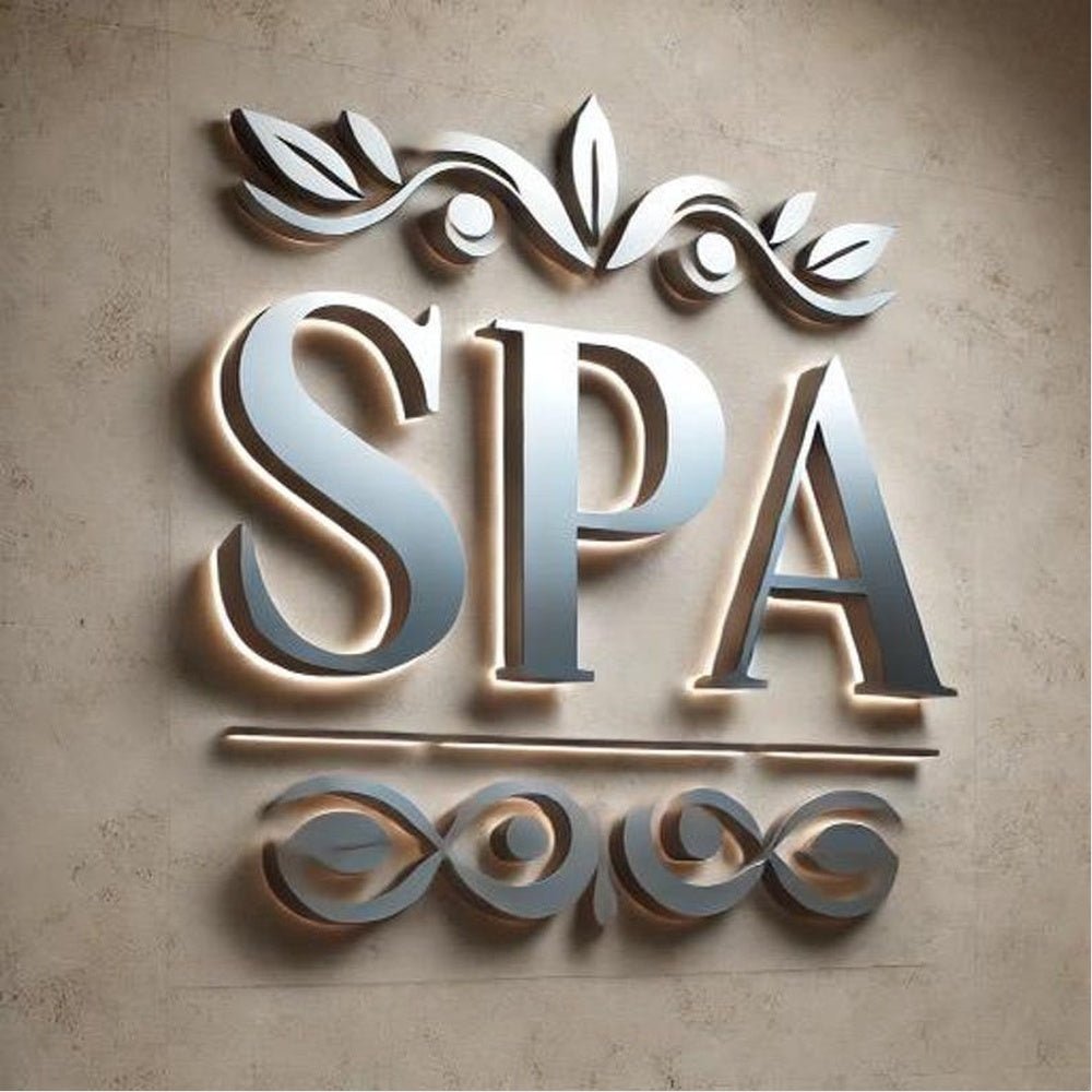 Spa Logo 3D Backlit Channel Letters Led Light Sign - Shineneon