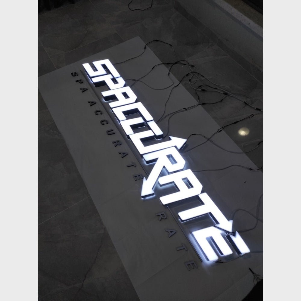 Spaccurate With Logo 3D Frontlit Channel Letters Led Light Sign - Shineneon
