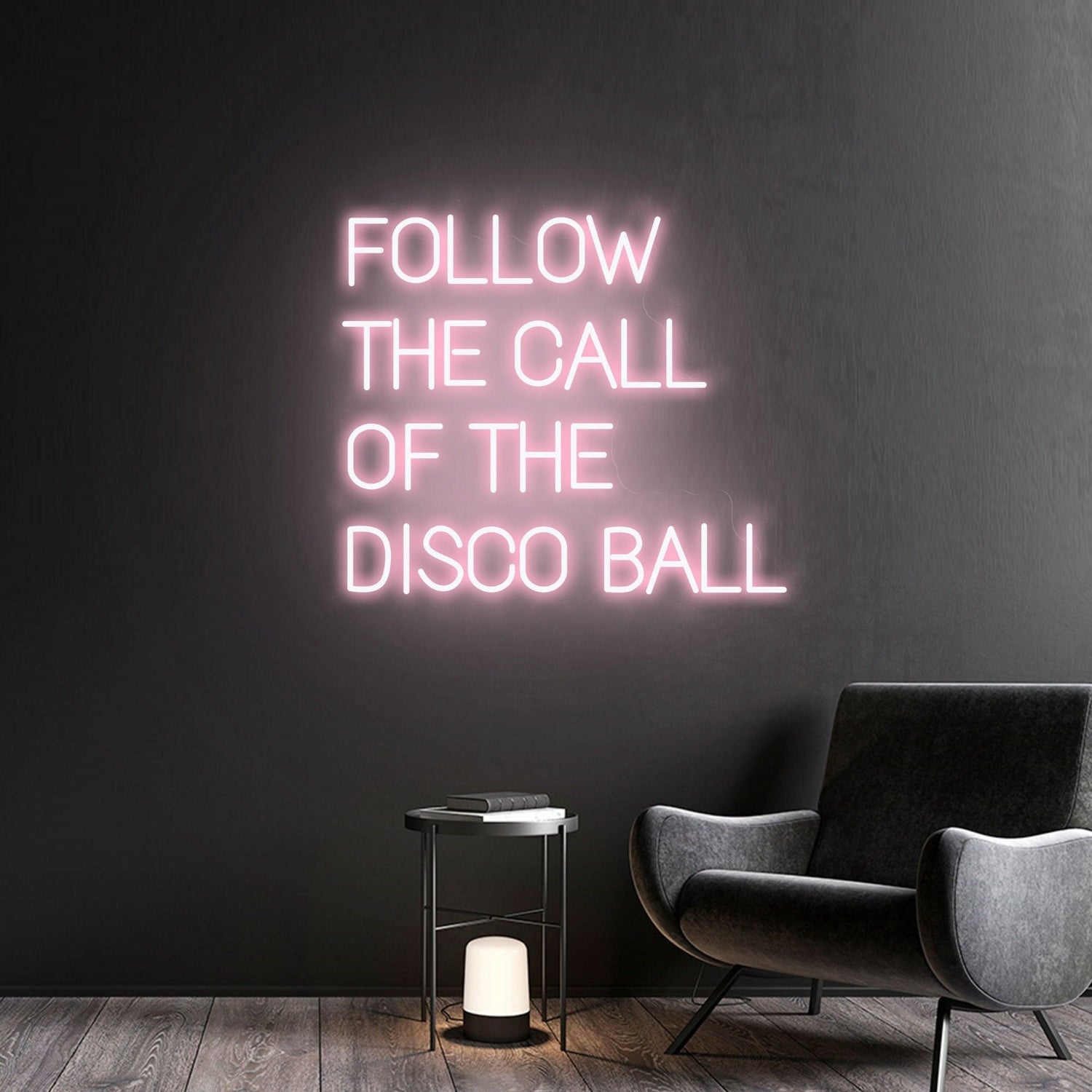 Space Follow The Call Of The Disco Ball Handmade Neon Sign | Shineneon