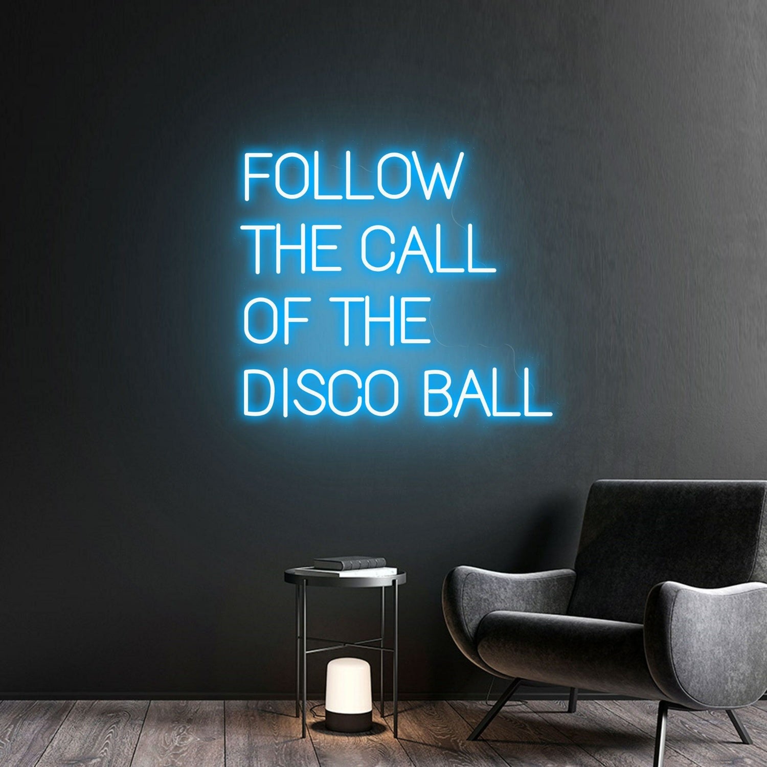 Space Follow The Call Of The Disco Ball Handmade Neon Sign | Shineneon