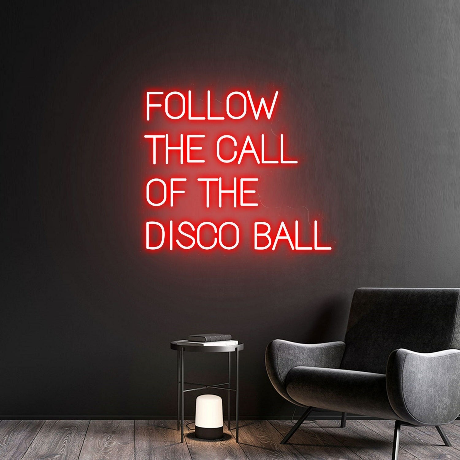 Space Follow The Call Of The Disco Ball Handmade Neon Sign | Shineneon