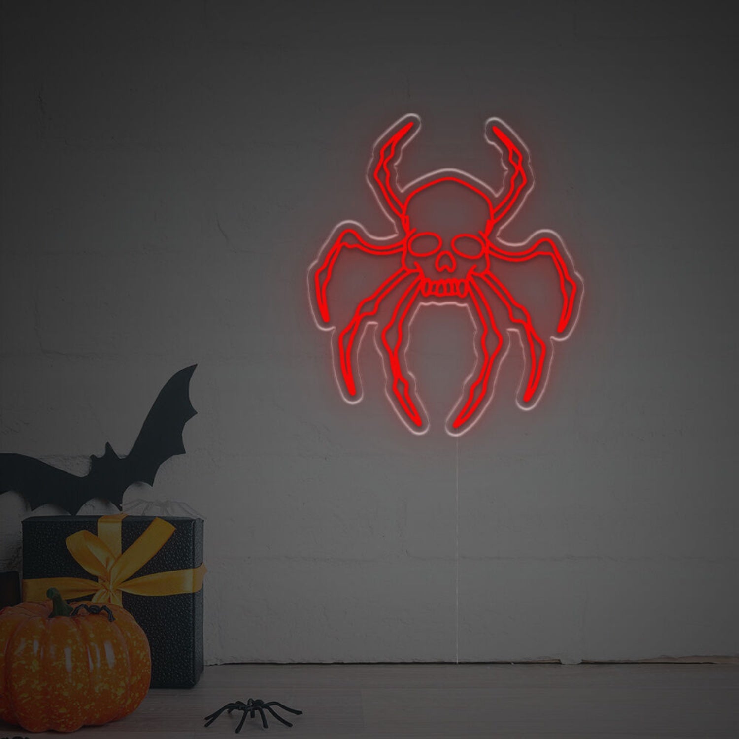 Space Skull Head Spider Led Neon Sign | Shineneon