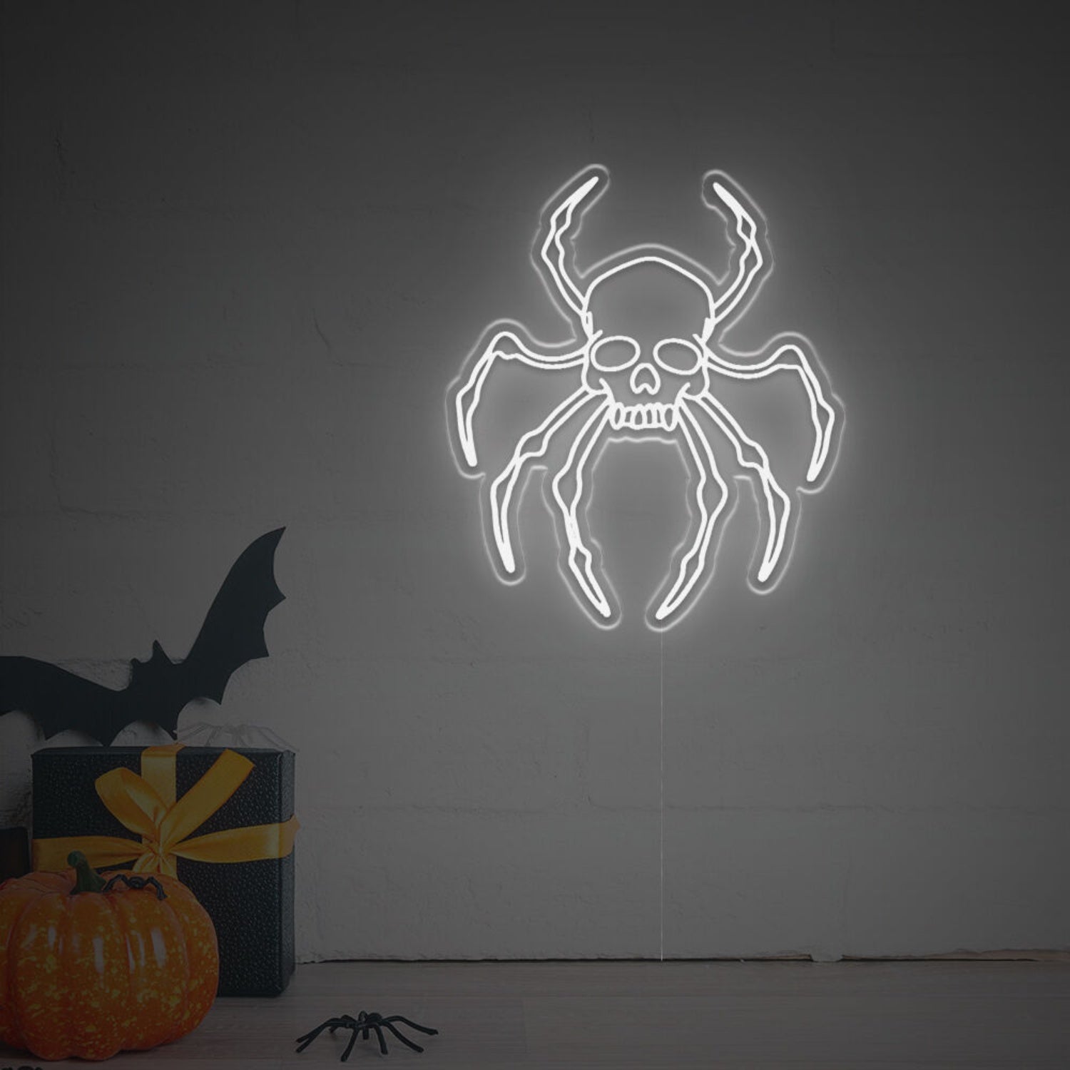 Space Skull Head Spider Led Neon Sign | Shineneon