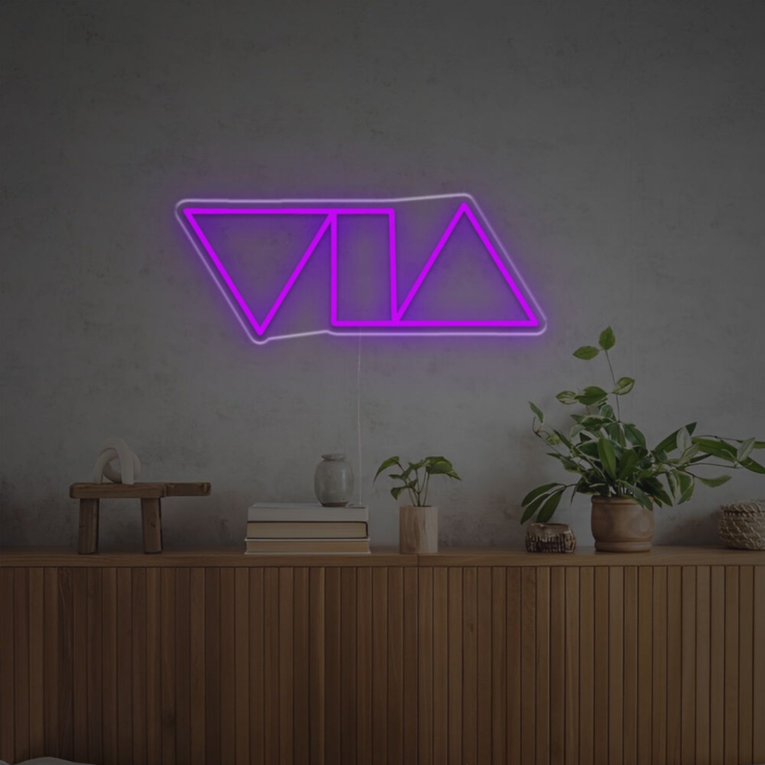 Space Triangles And Tangle Led Neon Sign | Shineneon
