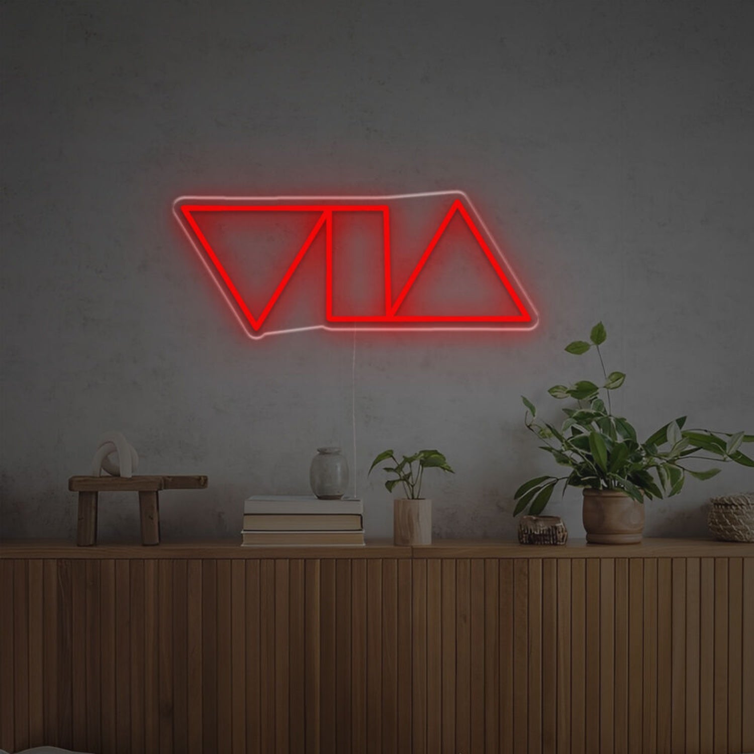 Space Triangles And Tangle Led Neon Sign | Shineneon