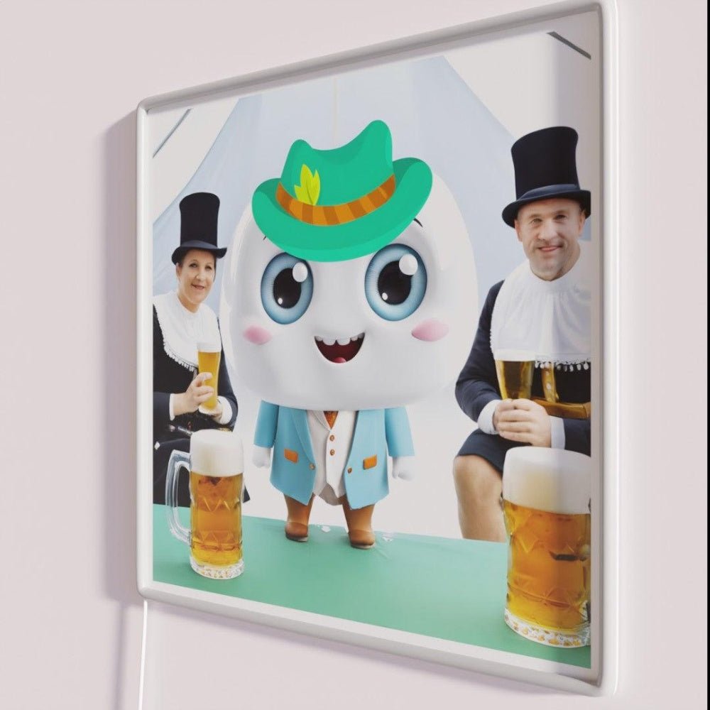 Spark The Happy Tooth Visiting Munich Beer Fair Rgb Led Neon Sign - Shineneon