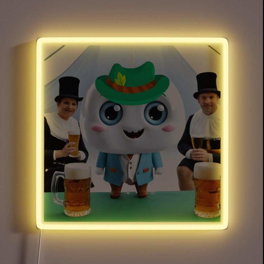 Spark The Happy Tooth Visiting Munich Beer Fair Rgb Led Neon Sign - Shineneon
