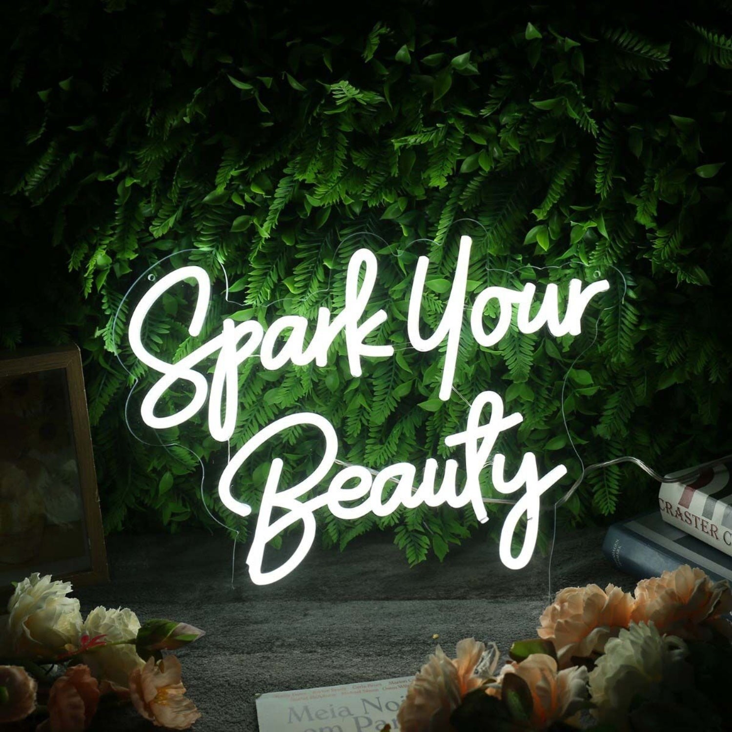Spark Your Beauty White Led Neon Sign - Shineneon
