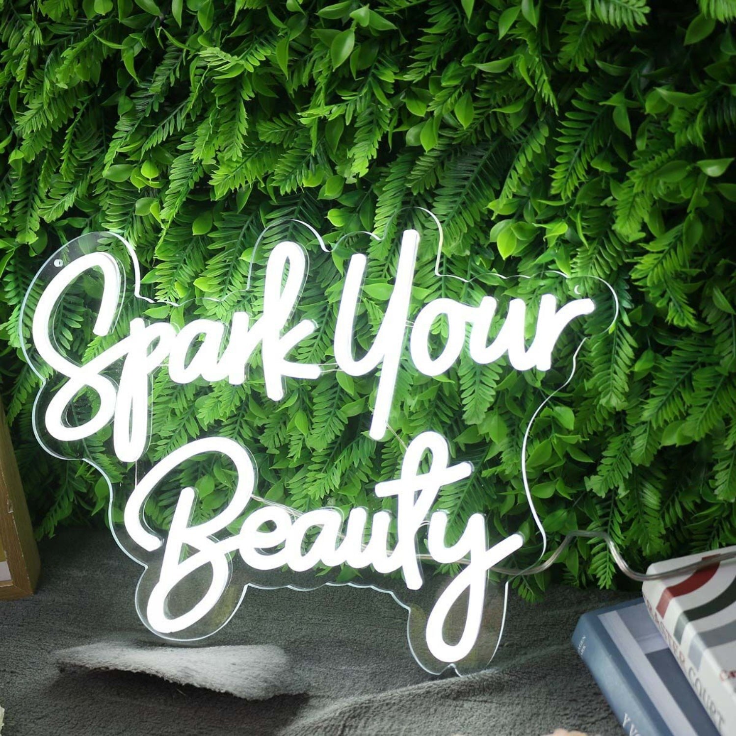 Spark Your Beauty White Led Neon Sign - Shineneon