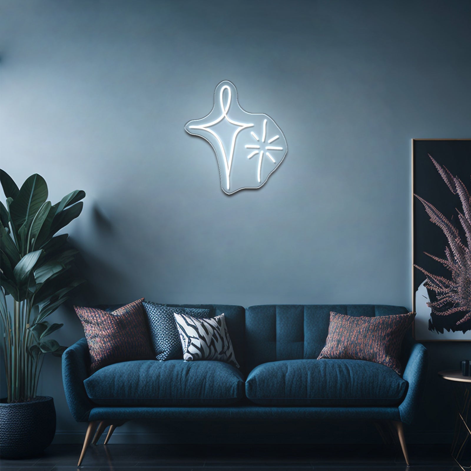 Sparkle Stars Artistic Neon Signs Wall Art Led Signs - Shineneon