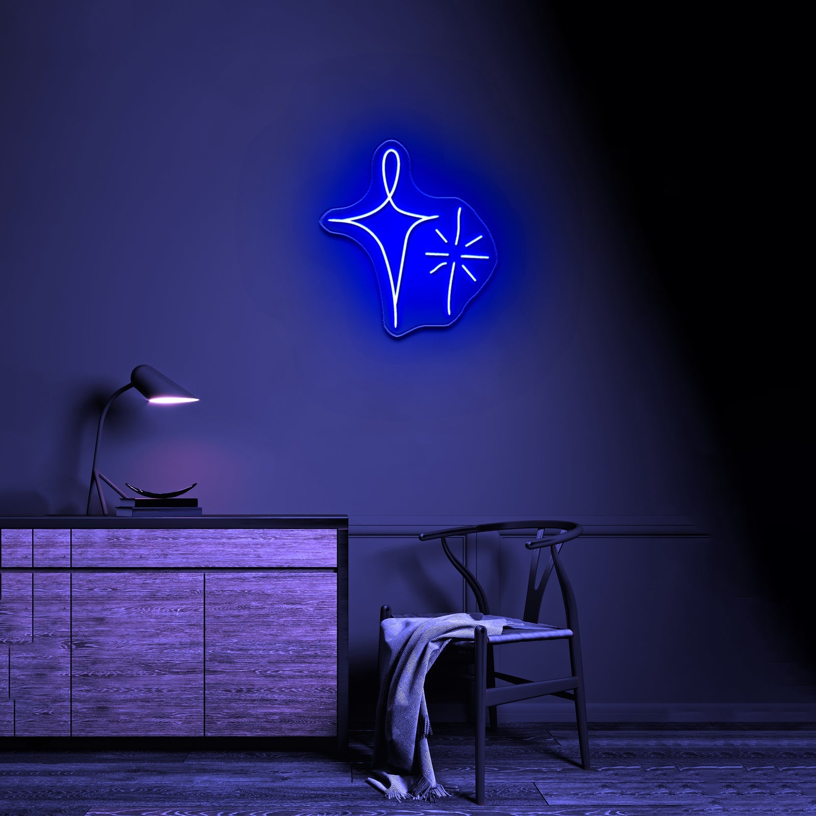 Sparkle Stars Artistic Neon Signs Wall Art Led Signs - Shineneon
