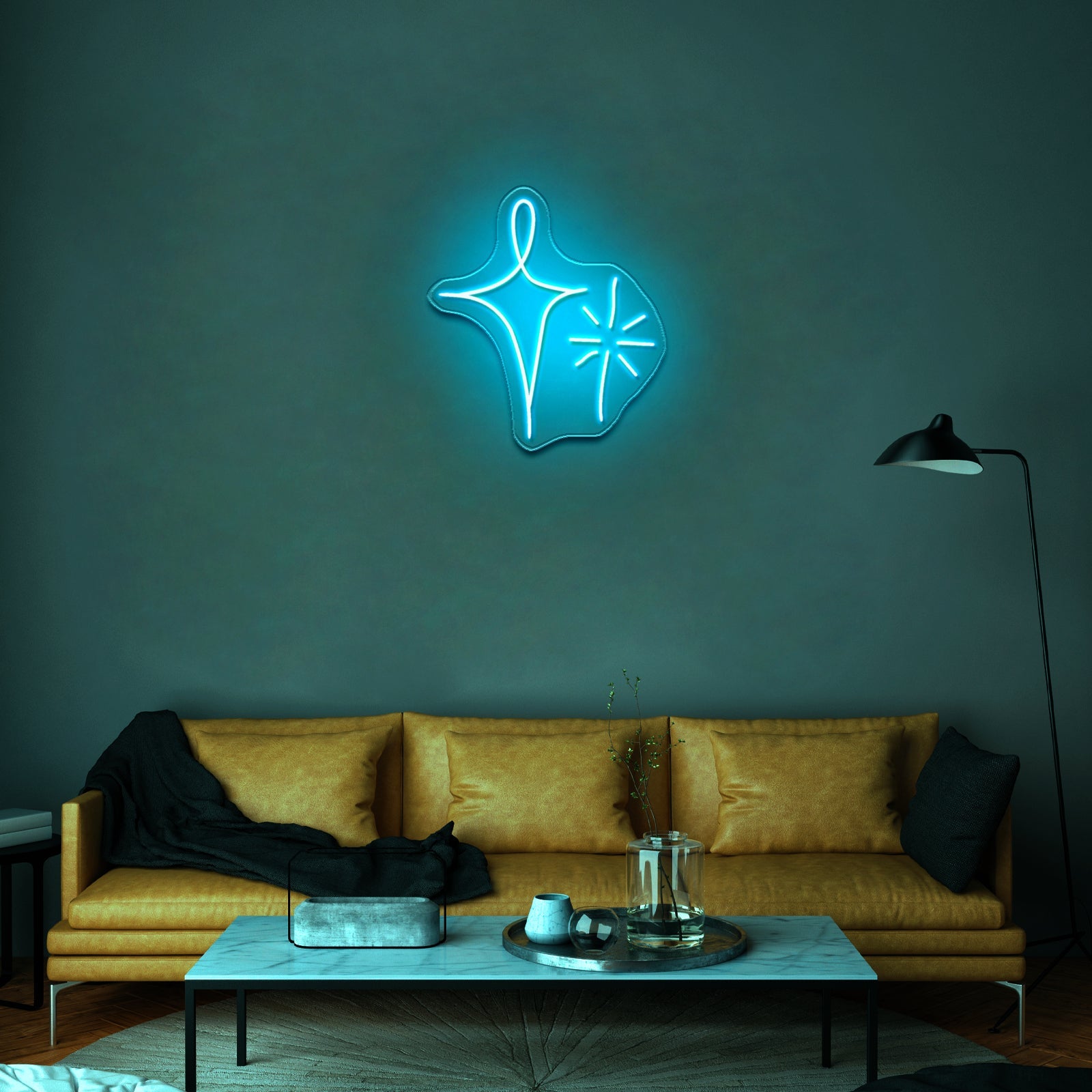 Sparkle Stars Artistic Neon Signs Wall Art Led Signs - Shineneon
