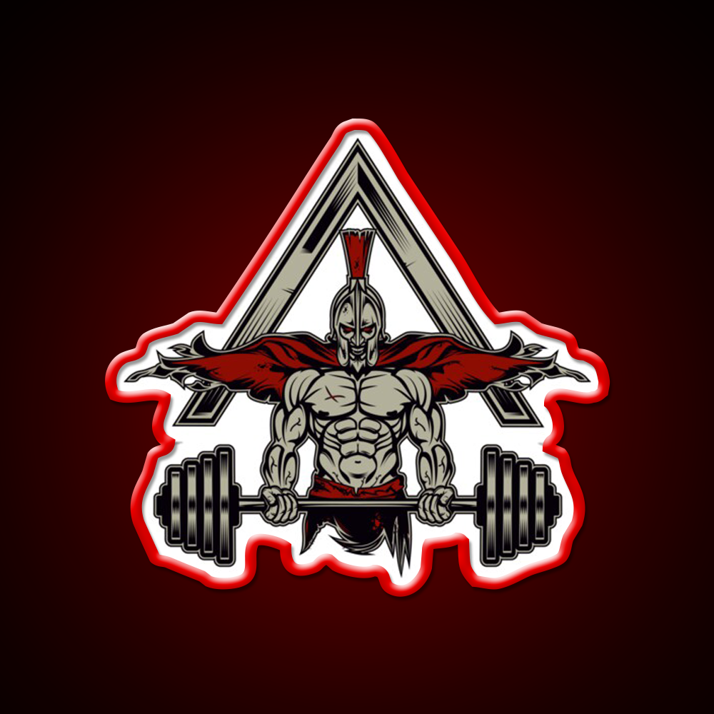 Spartan Bodybuilding Weight Lifter Gym Fitness Led Neon Sign Rgb Color