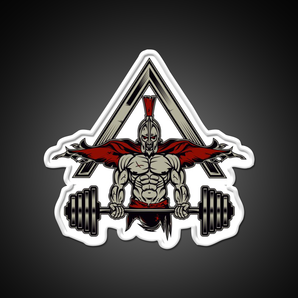 Spartan Bodybuilding Weight Lifter Gym Fitness Led Neon Sign Rgb Color