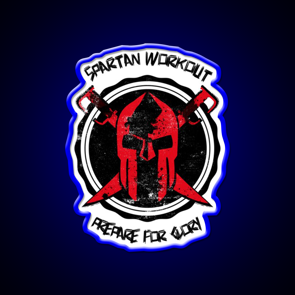 Spartan Workout Gym Fitness Led Neon Sign Rgb Color