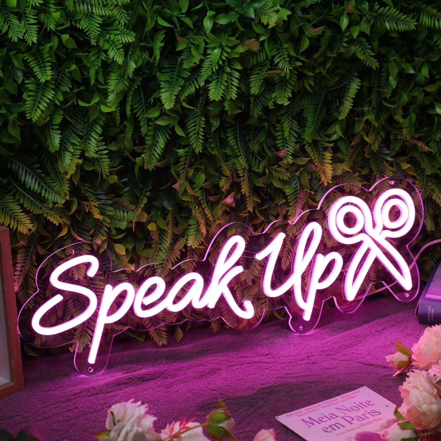 Speak Up Purple Led Neon Sign - Shineneon