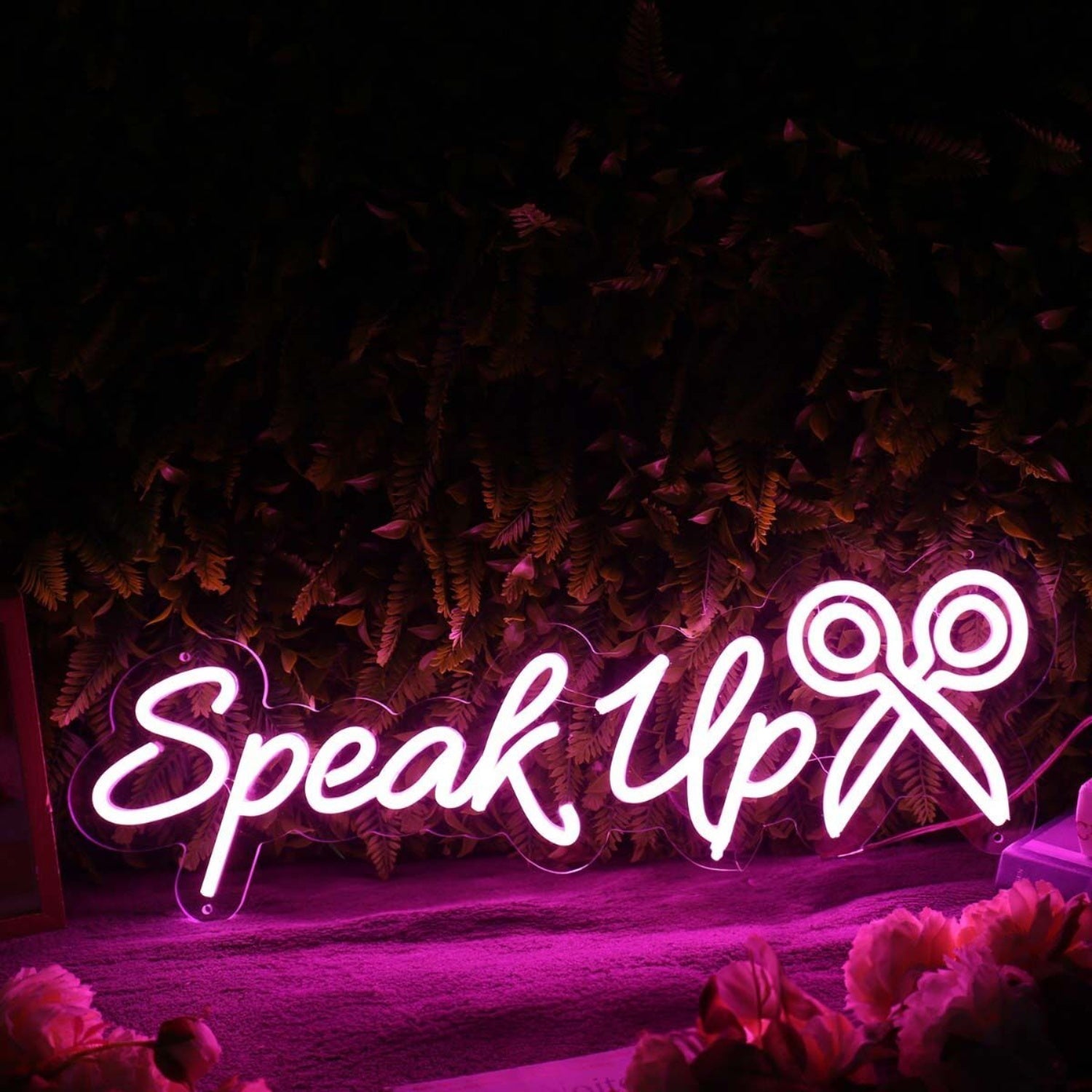 Speak Up Purple Led Neon Sign - Shineneon