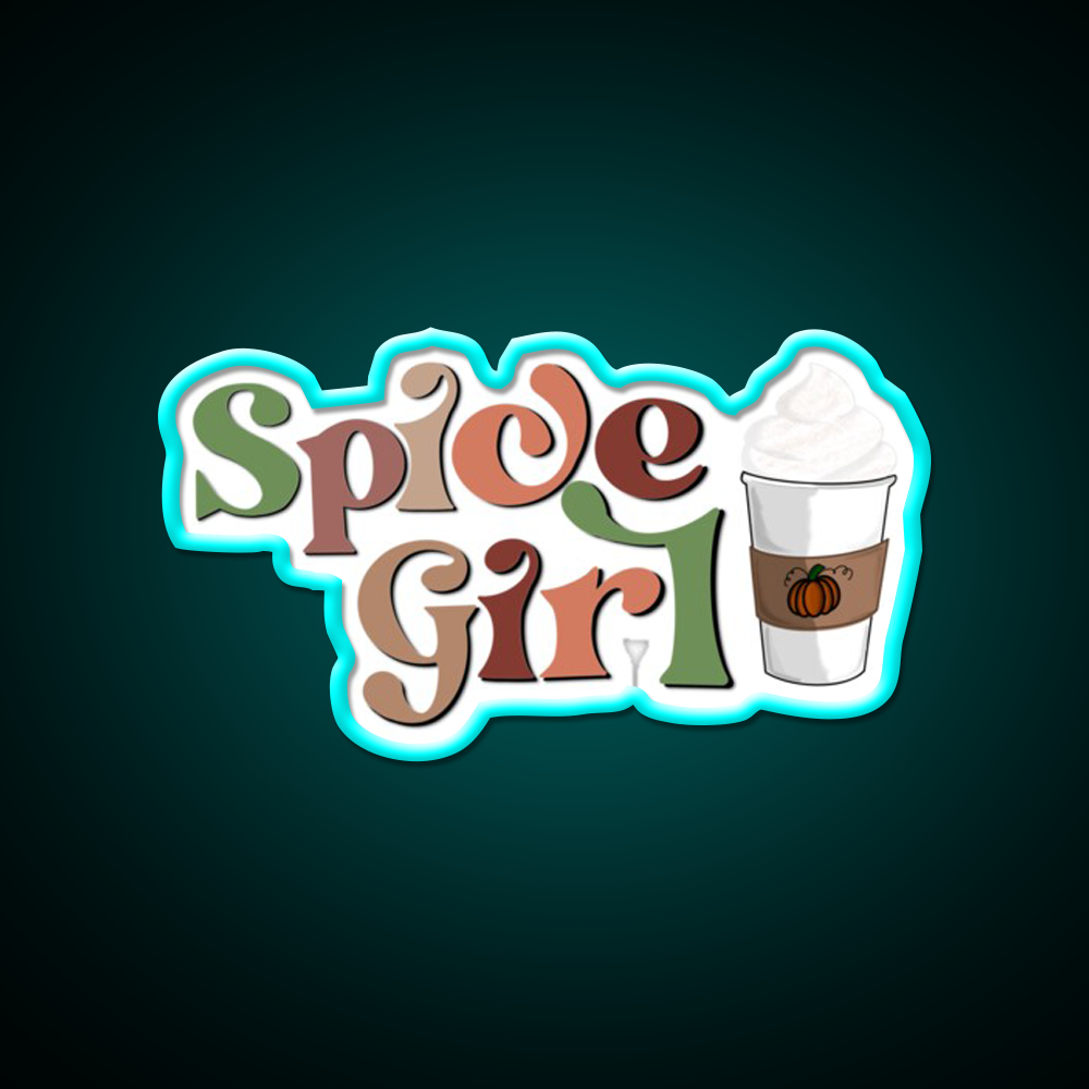 Spice Girl Psl Cafe Led Neon Sign Espresso Bar Art Rgb Color